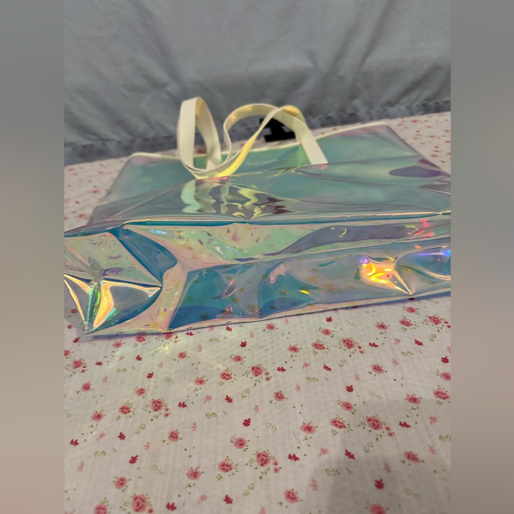 Holographic Iridescent Kate Spade Vinyl Tote 💕🐇Free Shipping! 😘💌 - Picture 3 of 9